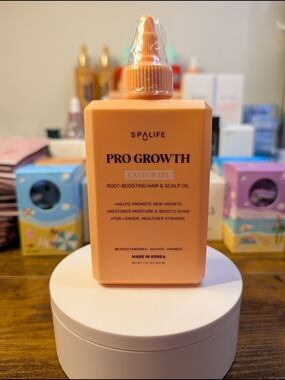 Spalife Pro Growth Castor Oil Hair & Scalp Oil - Peach Orange